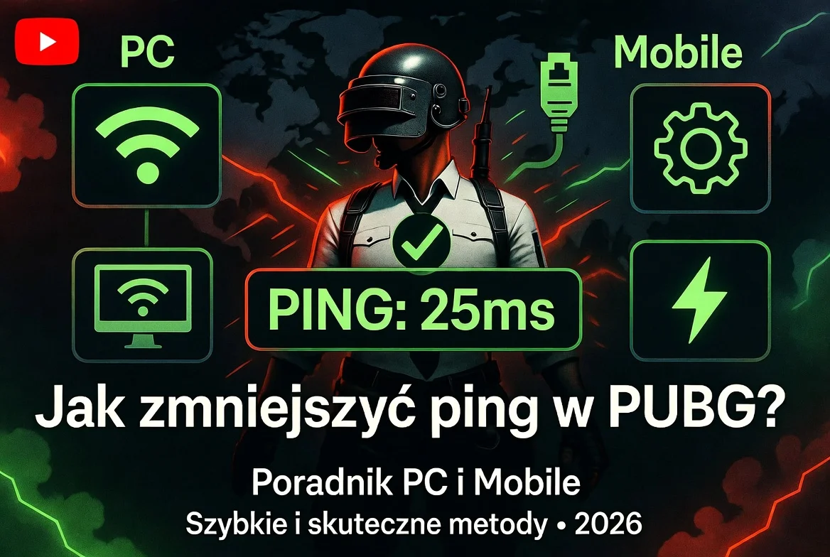Jak zmniejszyć ping w PUBG? Poradnik PC i Mobile
