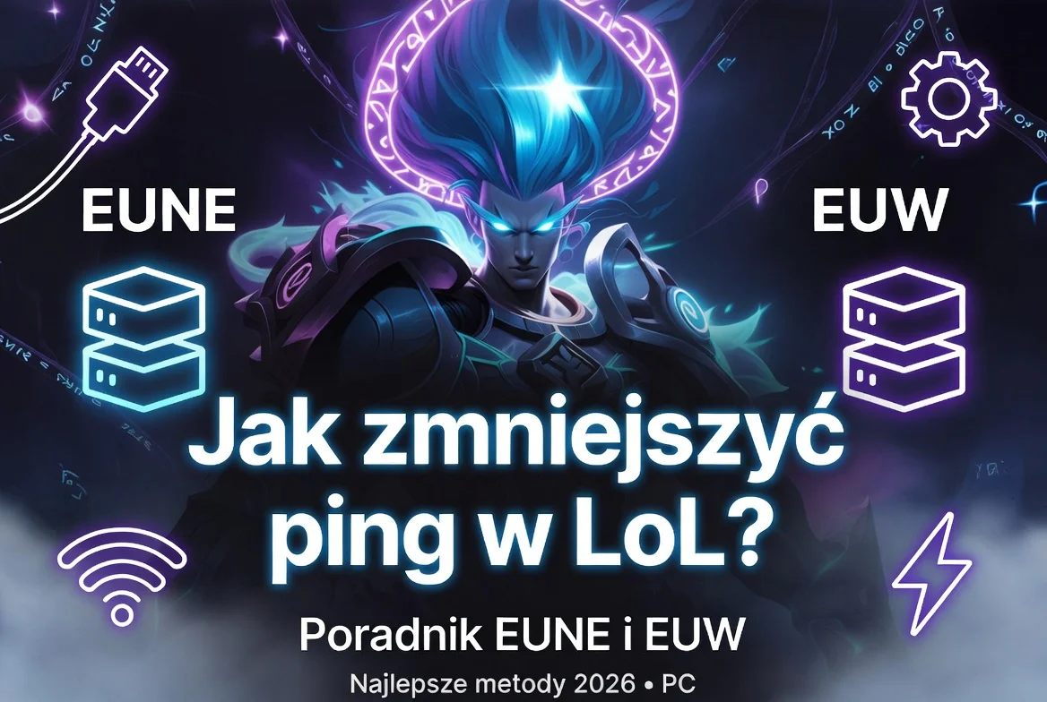 Jak zmniejszyć ping w LoL? Poradnik EUNE i EUW