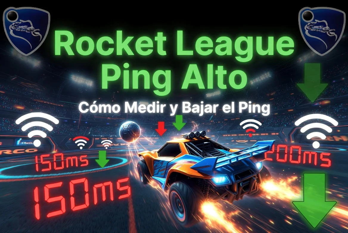 Rocket League Ping Alto — Cómo Medir y Bajar el Ping