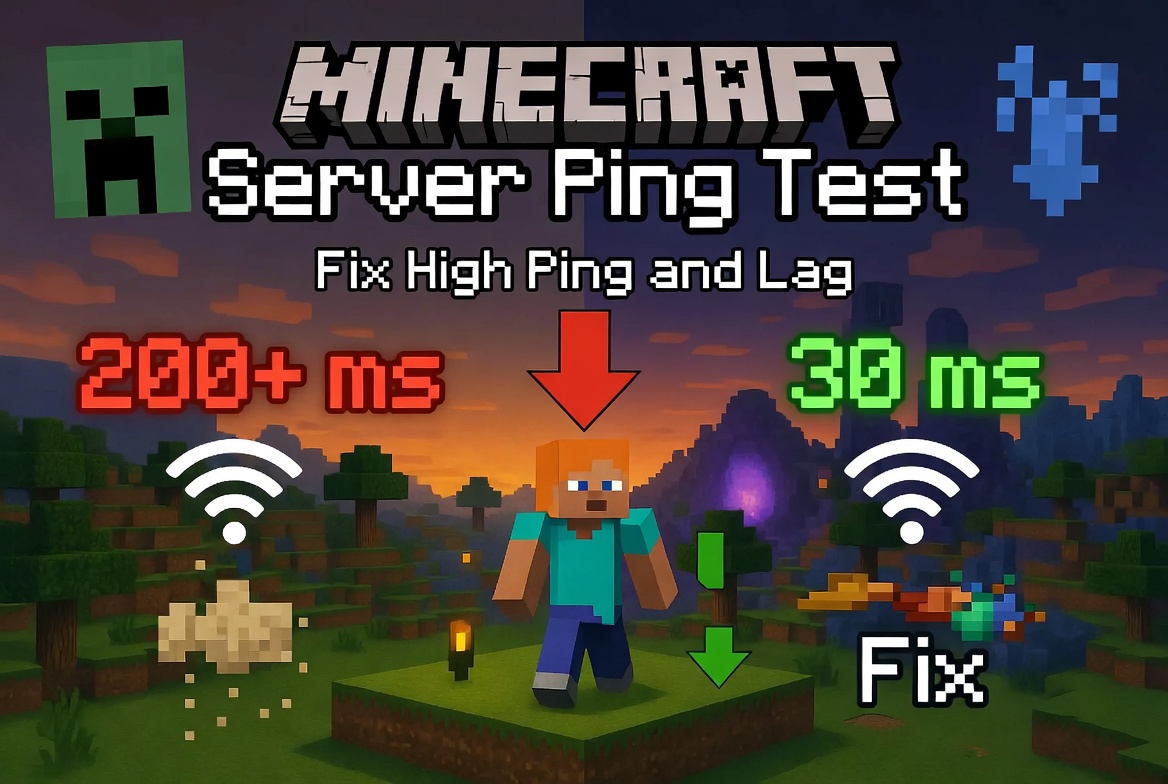 Minecraft Server Ping Test — Fix High Ping and Lag