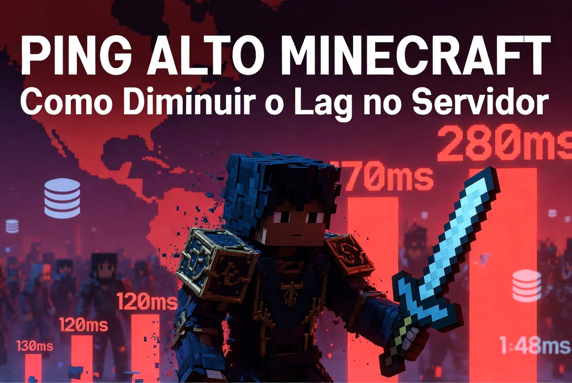 Ping Alto Minecraft — Como Diminuir Ping e Lag no Servidor
