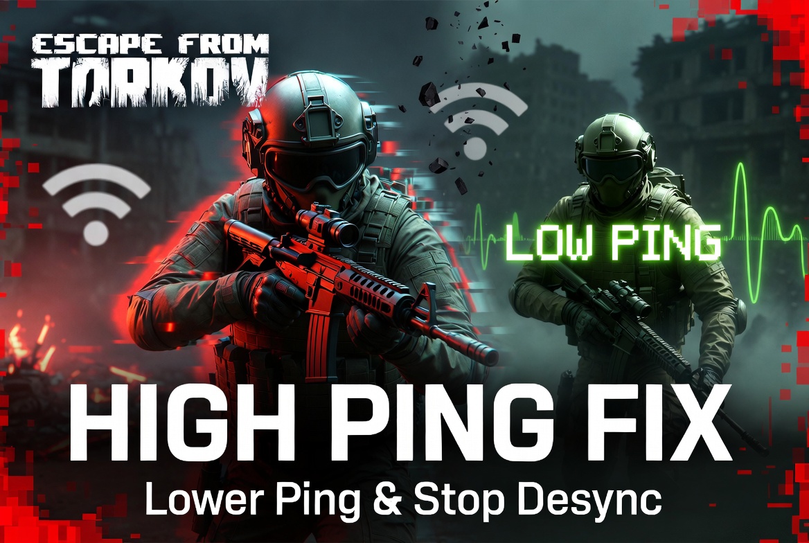 Escape from Tarkov: Fix High Ping and Desync